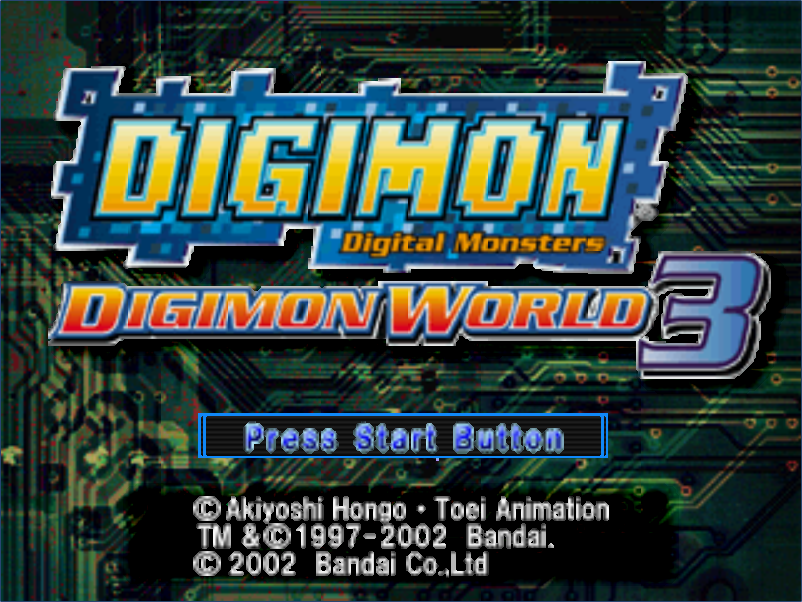 Digimon World 3 Save Files Psx